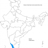 Only Kerala and Puducherry have more women than men